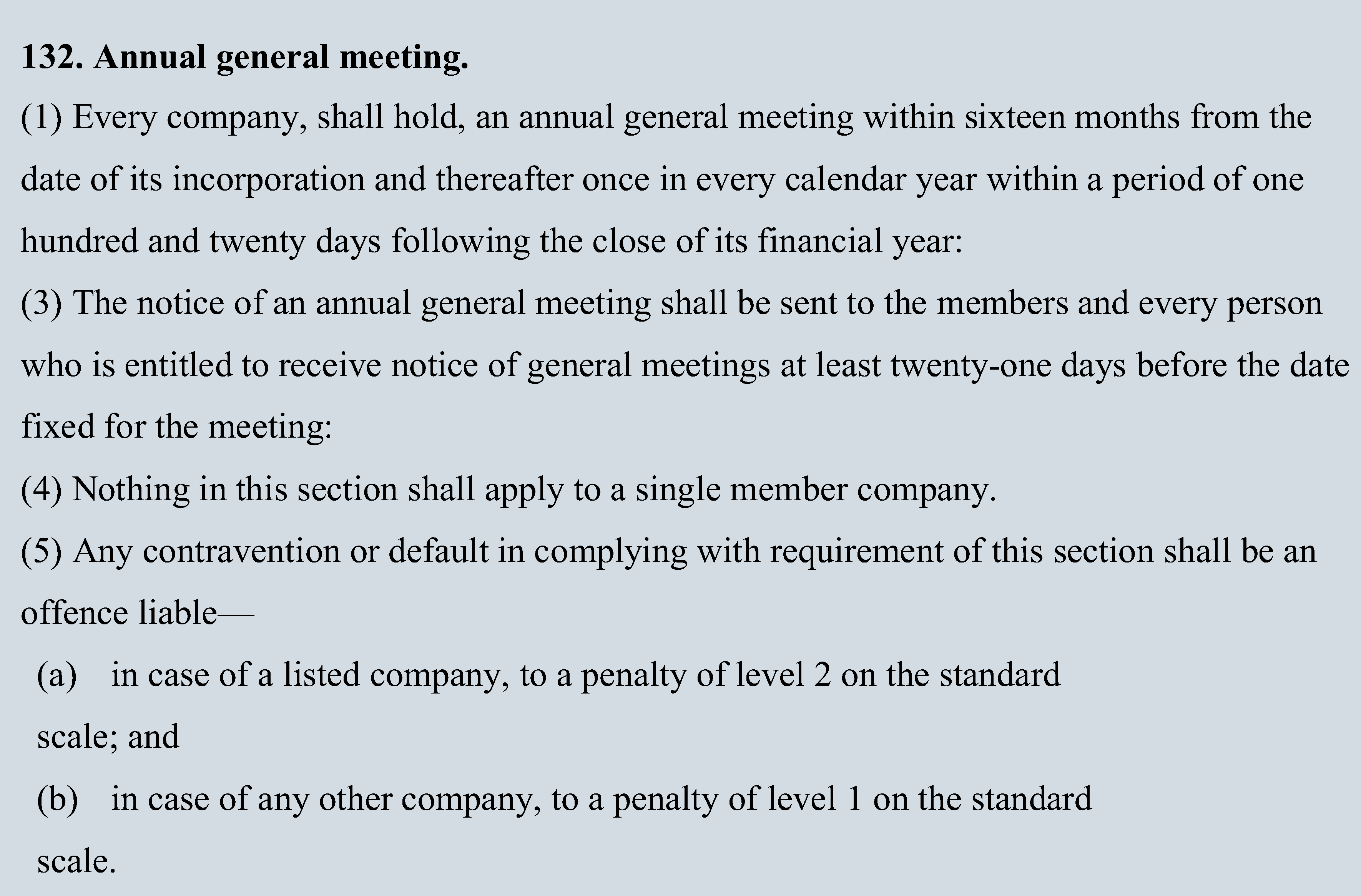 Mandatory Filing of Annual Returns For Companies