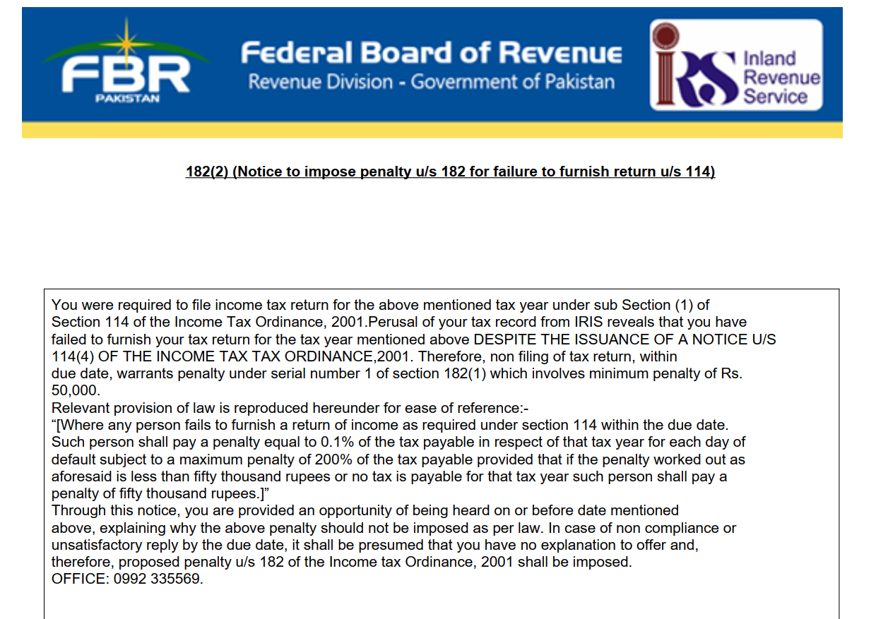 FBR Late Filing Penalty 2025 When It Applies and How to Avoid It