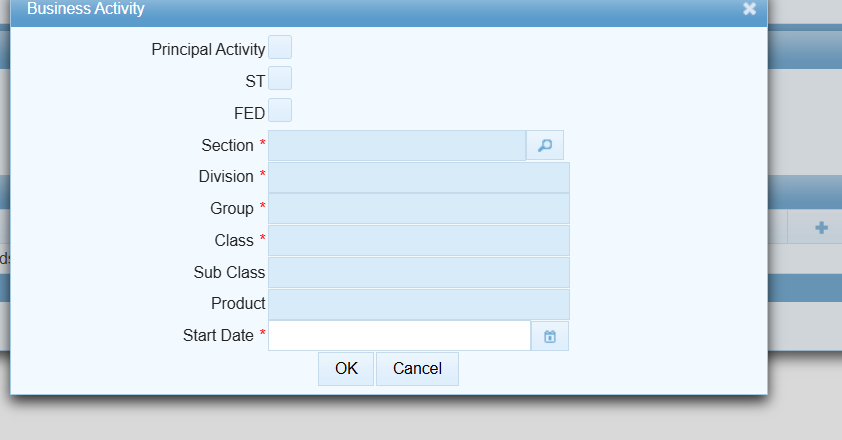 Sales Tax Option (ST) 181 (Form of Registration filed for modification) (Income Tax)